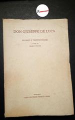 De Luca Giuseppe, Ricordi e testimonianze, Morcelliana, 1963