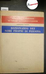 Sertoli Salis Renzo, Dizionario dei nomi propri di persona, Ceschina, 1951
