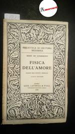 De Gourmont Remy, Fisica dell'Amore. Saggio sull'istinto sessuale, Laterza, 1955