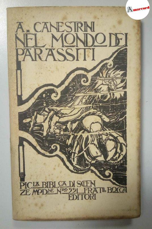 Canestrini Alessandro, Nel mondo dei parassiti, Bocca, 1929 - Alessandro Canestrini - copertina