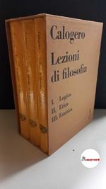 Calogero Guido, Lezioni di filosofia. Logica, Etica, Estetica (3 voll. in cofanetto), Einaudi 1960