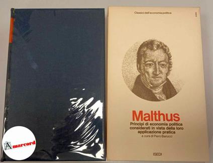 Robert Malthus, Principi di economia politica considerati in vista della loro applicazione pratica, ISEDI, 1976 - copertina