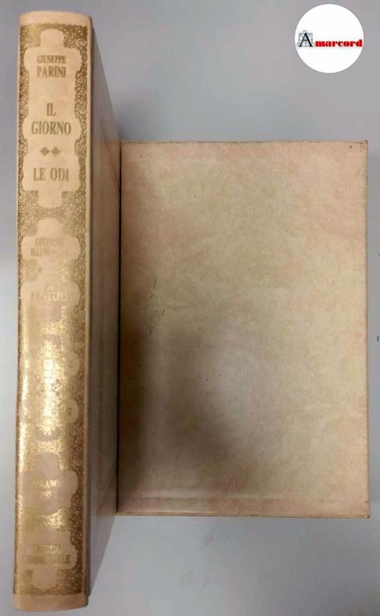 Parini Giuseppe, Il giorno. le Odi e altre opere poetiche., Credito Commerciale, 1985 - Giuseppe Parini - copertina
