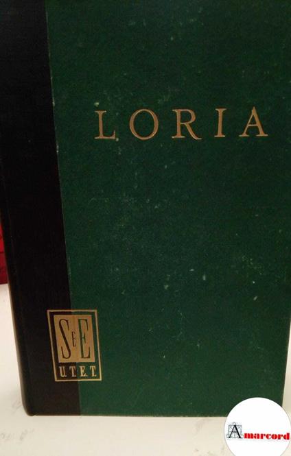Loria Achille, Corso di economia politica, Utet, 1953 - Achille Flora - copertina