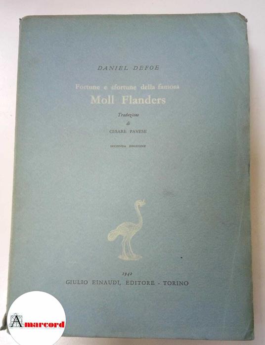 Defoe Daniel, Moll Flanders, Einaudi, 1942 - Daniel Defoe - copertina