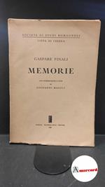 Finali, Gaspare. , and Maioli, Giovanni. , Società di studi romagnoli. Memorie Faenza Lega, 1955