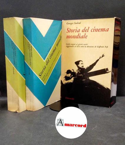 Sadoul, Georges. Storia del cinema mondiale 2 volumi Milano Feltrinelli, 1972 - Georges Sadoul - copertina