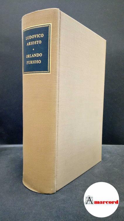 Ariosto Ludovico, Orlando furioso, Ricciardi, 1954 - Ludovico Ariosto - copertina