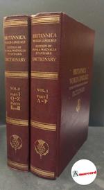 Funk & Wagnalls Standard dictionary of the English language, international edition, combined with Britannica world language dictionary 2 voll. Chicago Encyclopaedia Britannica, 1958