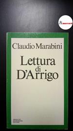 Marabini, Claudio. Lettura di D'Arrigo Milano A. Mondadori, 1978