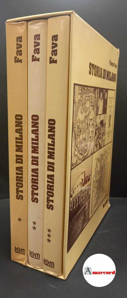 Fava, Franco. Storia di Milano Milano Meravigli, 1980 - Franco Fava - copertina