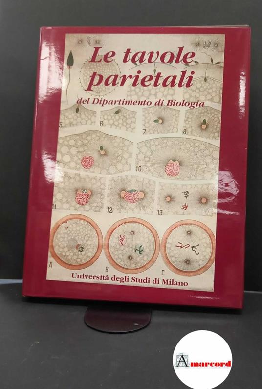 Buccellati, Graziella. , Giavini, Erminio. , Guidali, Franca. , Andrietti, Francesco. Le tavole parietali del Dipartimento di biologia : patrimonio artistico dell'Università degli studi di Milano. Milano Università degli studi, 1997 - copertina