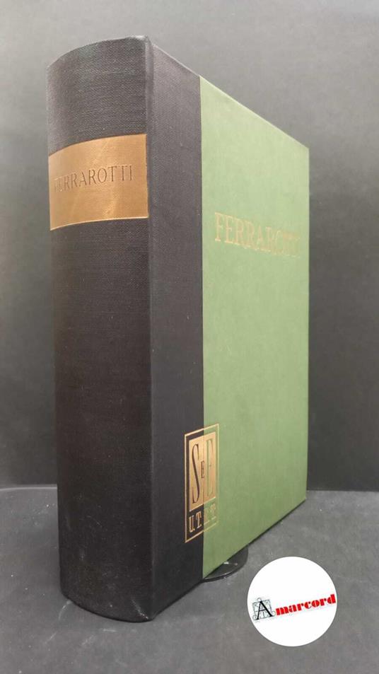 Ferrarotti, Franco. Sindacato, industria, società Torino UTET, 1968 - Franco Ferrarotti - copertina