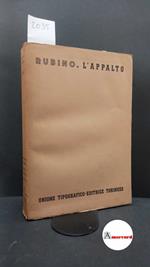Rubino, Domenico. L'appalto Torino UTET, 1954