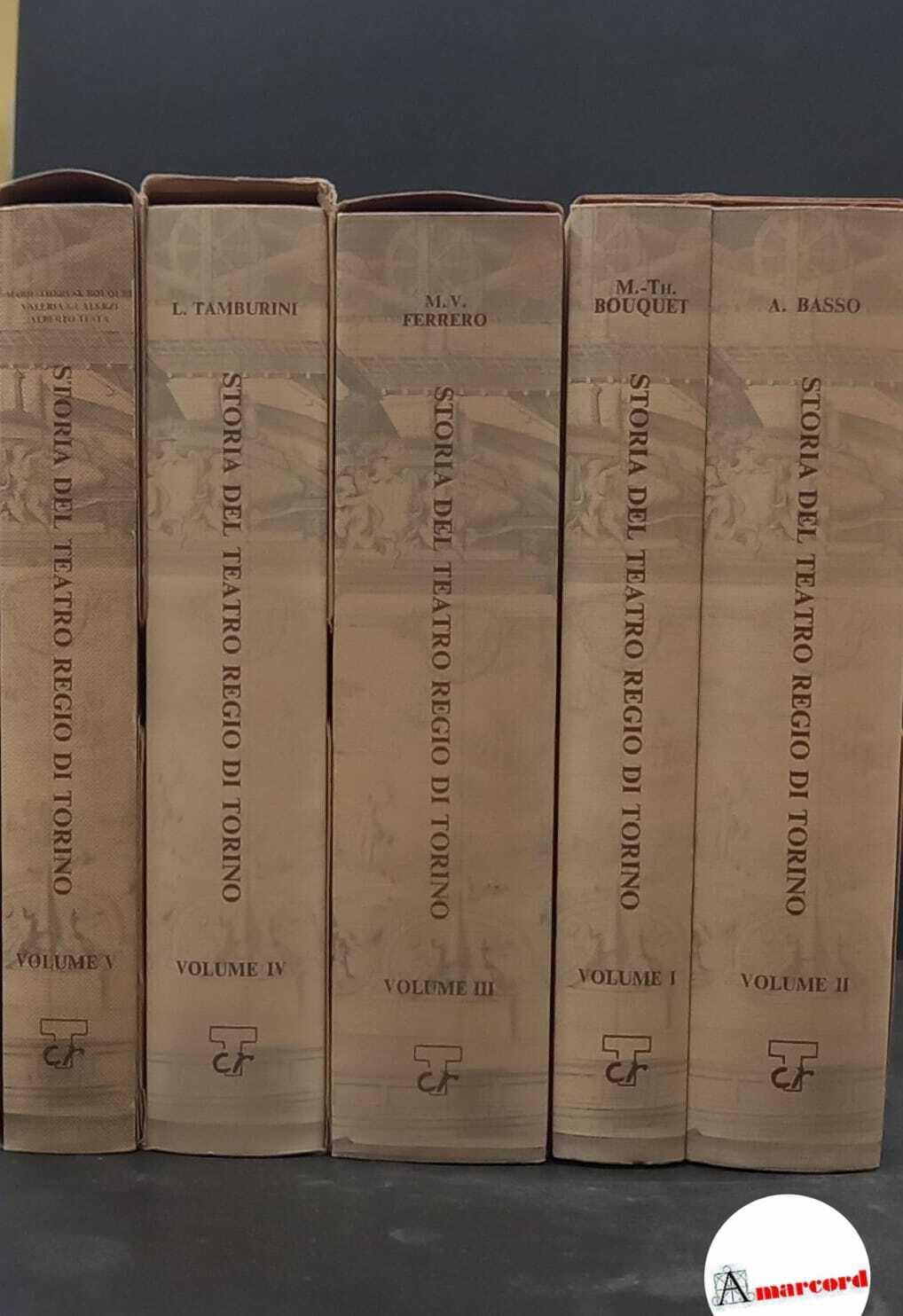 Basso, Alberto. Storia del Teatro Regio di Torino 5 voll. Torino Cassa di Risparmio di Torino, 1976