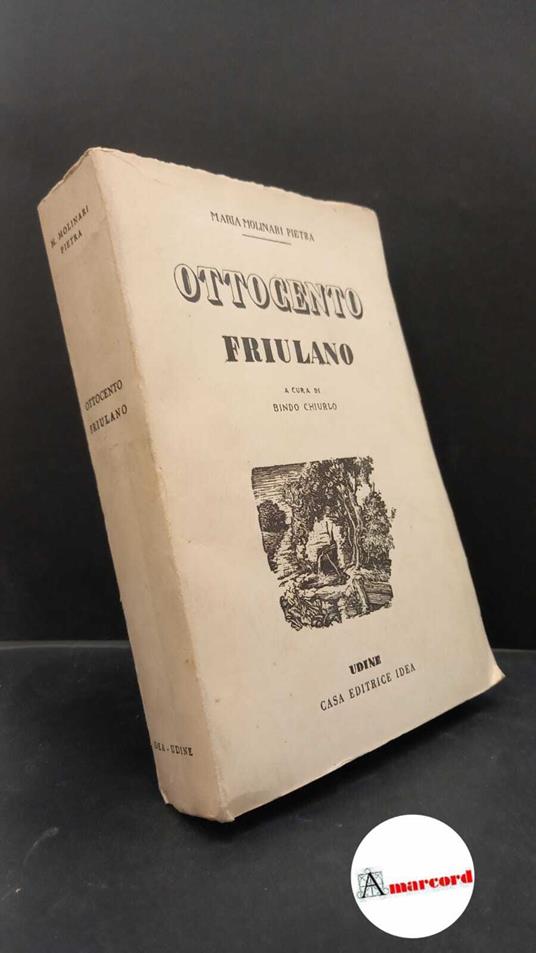 Ottocento friulano - Maria Molinari Pietra - copertina