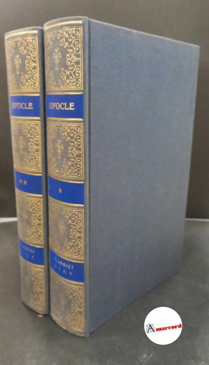 Sophocles. Tragedie e frammenti 2 voll. Torino Utet, 1982 - Sofocle - copertina