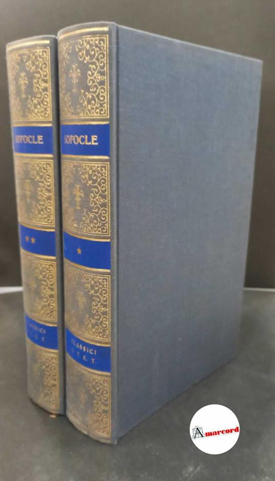 Sophocles. Tragedie e frammenti 2 voll. Torino Utet, 1982 - Sofocle - copertina