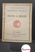 Nicolai, Raniero. Invito a ridere Milano Piantanida, Valcarenghi, 1923