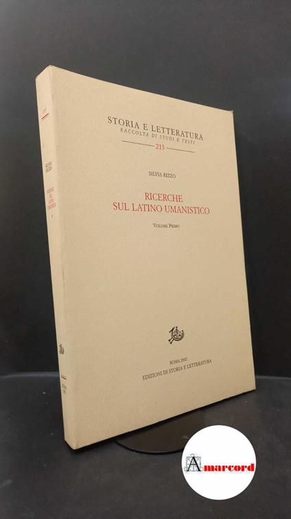Rizzo, Silvia. 1 Roma Edizioni di storia e letteratura, 2005 - Silvia Rizzo - copertina