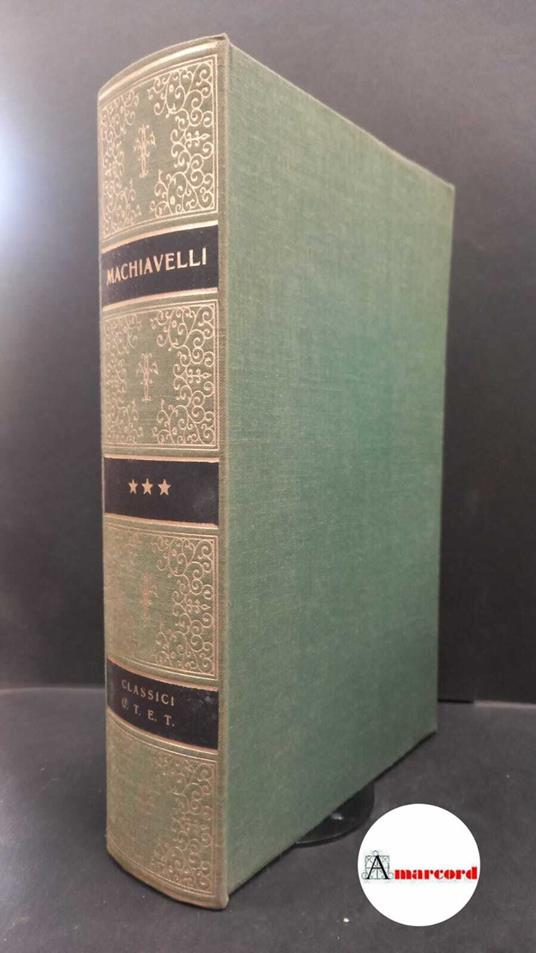 Opere. Volume terzo: Lettere Utet 1984 - Niccolò Machiavelli - copertina