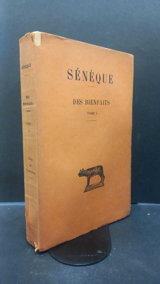 Des bienfaits tome I - L. Anneo Seneca - copertina