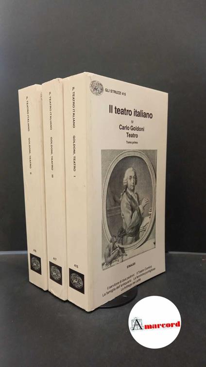 Teatro 3 voll - Carlo Goldoni - copertina