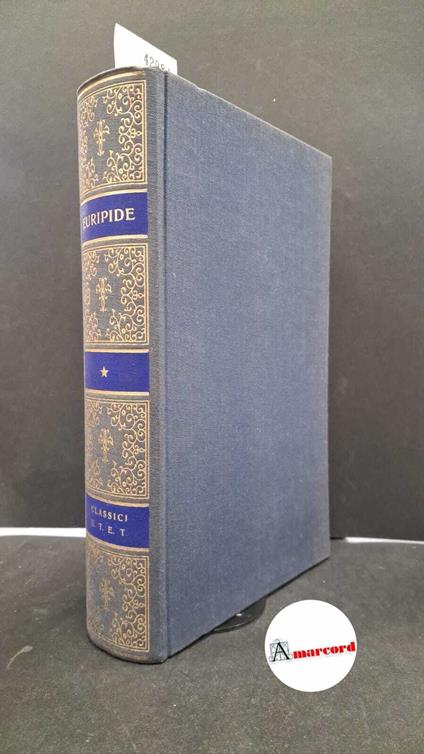 Tragedie Euripide Utet volume I - Euripide - copertina