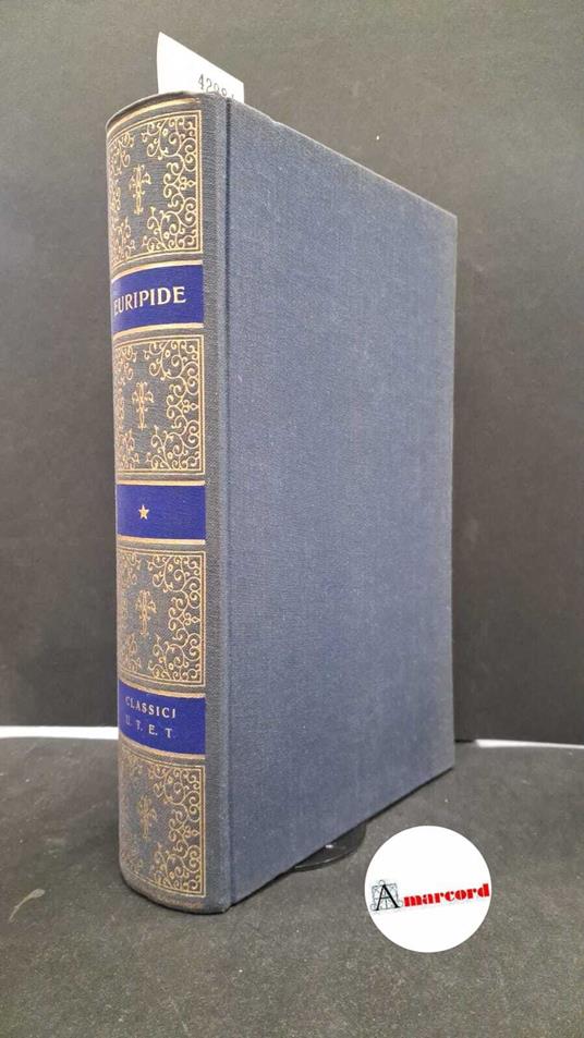 Tragedie Euripide Utet volume I - Euripide - copertina