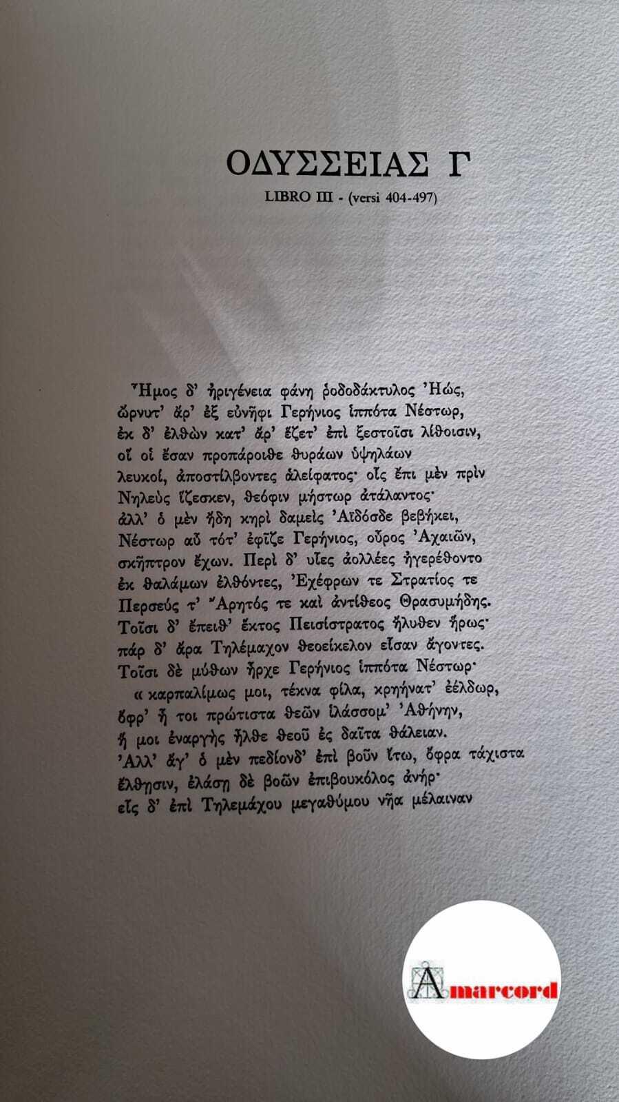 Odissea - Edizione d'Arte Illustrata da G. Manzù