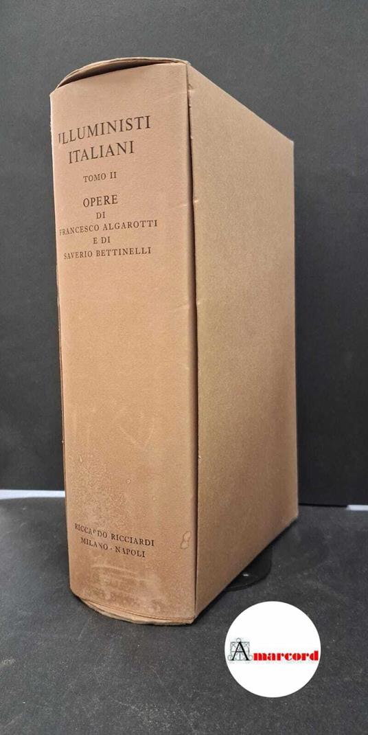 Opere - Francesco Algarotti - copertina