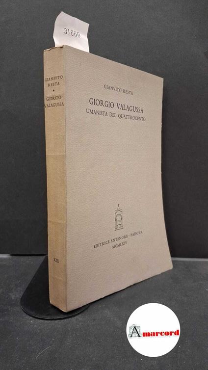 Giorgio Valagussa - Gianvito Resta - copertina