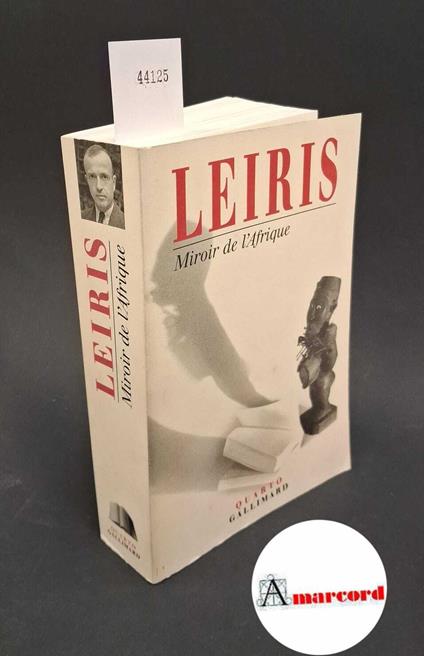 Miroir De L'Afrique - Michel Leiris - copertina