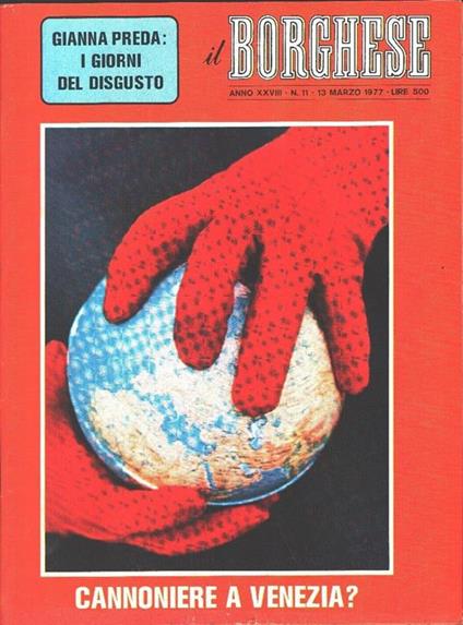 Il Borghese. n. 11. 13 marzo 1977. Anno XXVIII - copertina