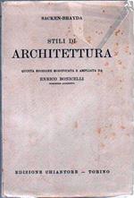 Stili di architettura - Von Sacken E., Brayda R