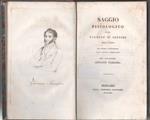 Saggio fisiologico sulla facolta di sentire dell'uomo. Giovanni Tamassia