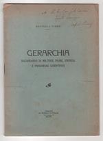 Gerarchia. Ragionando di materie prime, energia e progresso scientifico. Pirro