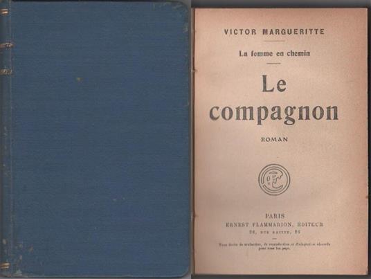 Le compagnon - Victor Margueritte - copertina