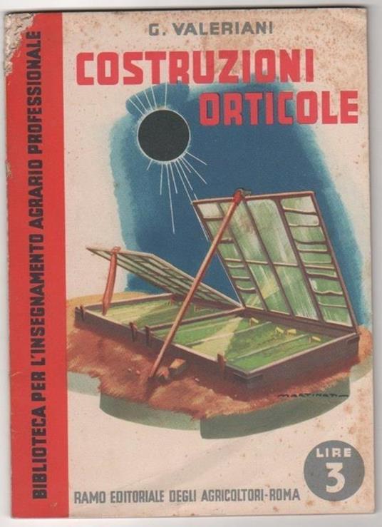 Costruzioni orticole. G. Valeriani - copertina