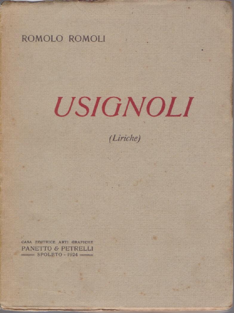 Usignoli (liriche) - Romoli, Romolo