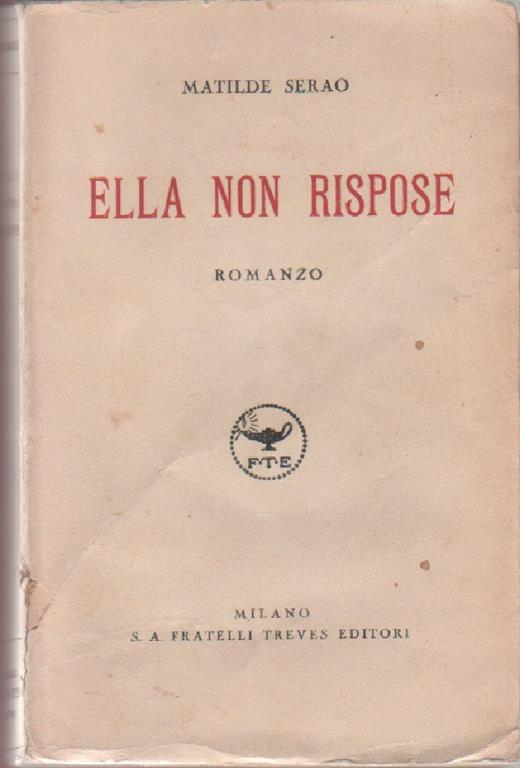 Ella non rispose - Matilde Serao - Valerio Montanari - copertina