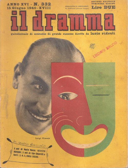 Il Dramma N° 332 - 15 Giugno 1940 - copertina