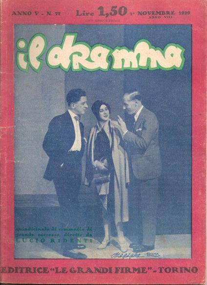 Il Dramma n° 77 - 1 novembre1929 - copertina