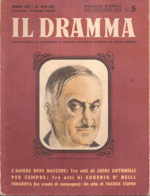Il Dramma N° 402-403 - 1 Giugno 1943 - copertina