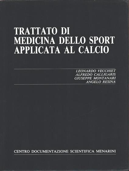 Trattato di medicina dello sport applicata al calcio - copertina