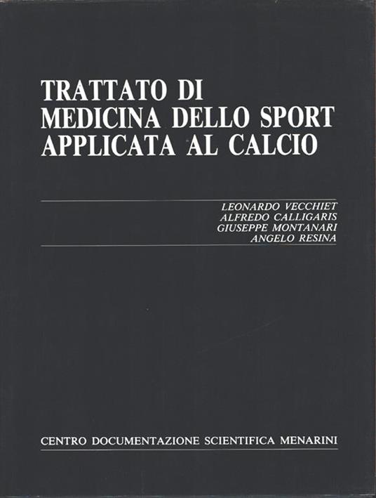 Trattato di medicina dello sport applicata al calcio - copertina