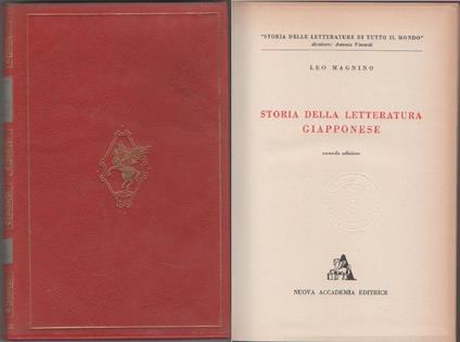 Storia della letteratura giapponese - Leo Magnino - copertina