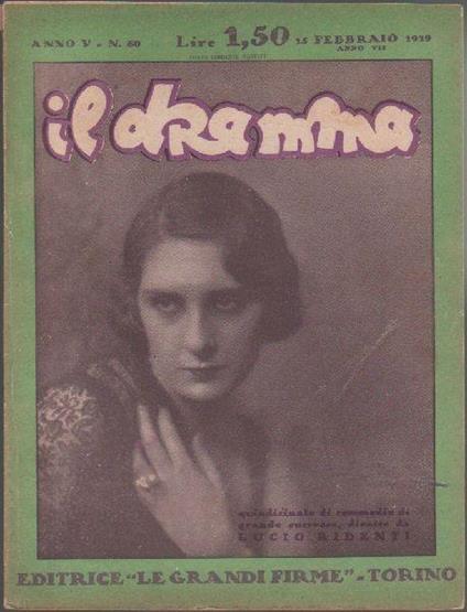 Il Dramma N°60 - 15 Febbraio 1929 - copertina