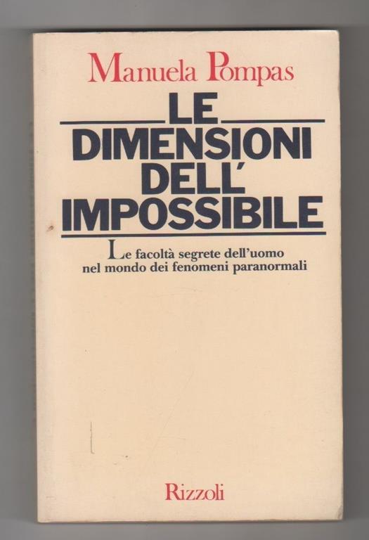 Le dimensioni dell'impossibile. Manuela Pompas - Manuela Pompas - copertina