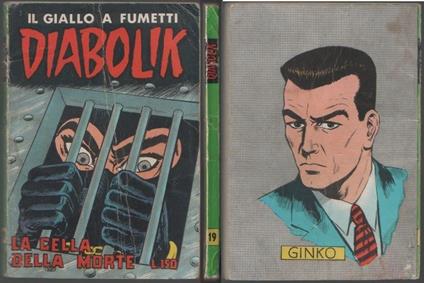 Diabolik. La cella della morte. seconda serie. 19/1965. Astorina diff. Sodip - copertina